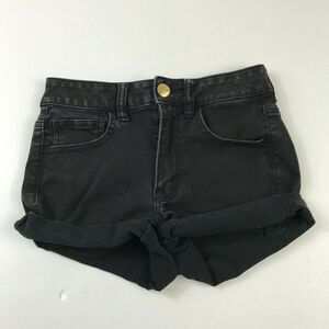 American Eagle Hi Rise Shortie Denim Jean Shorts